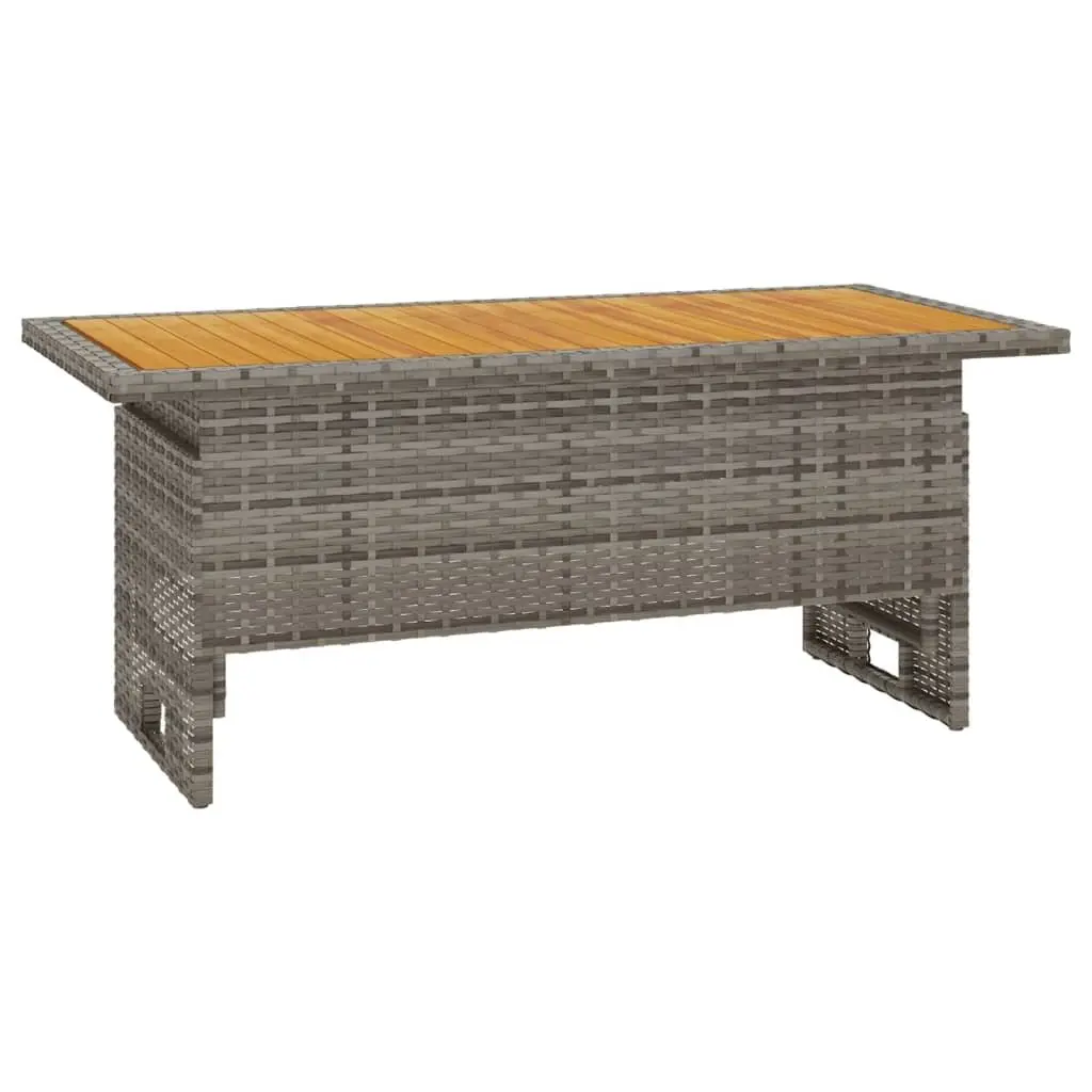 4 Piece Garden Lounge Set Outdoor Furniture with Cushions Grey Poly Rattan Patio
