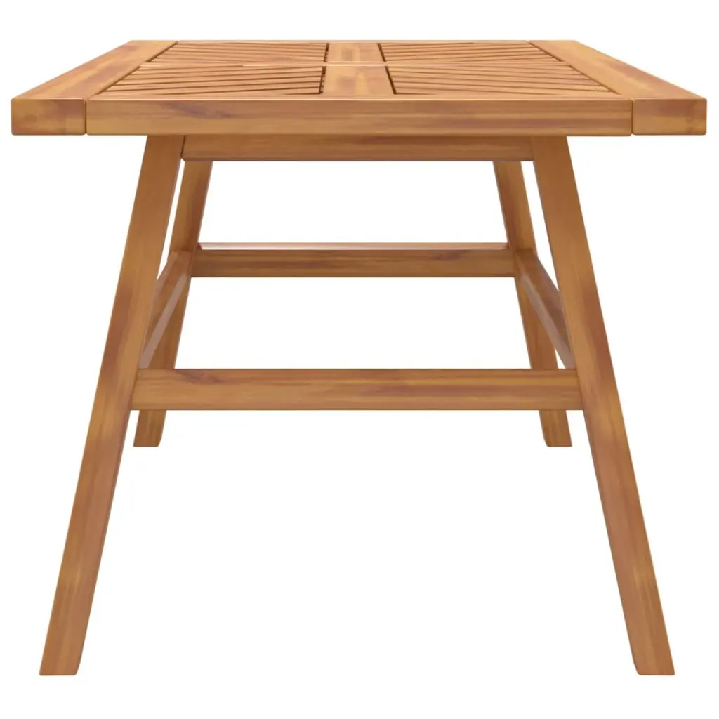 Coffee Table Solid Acacia Wood Fishbone Pattern 100x50x45 cm Brown