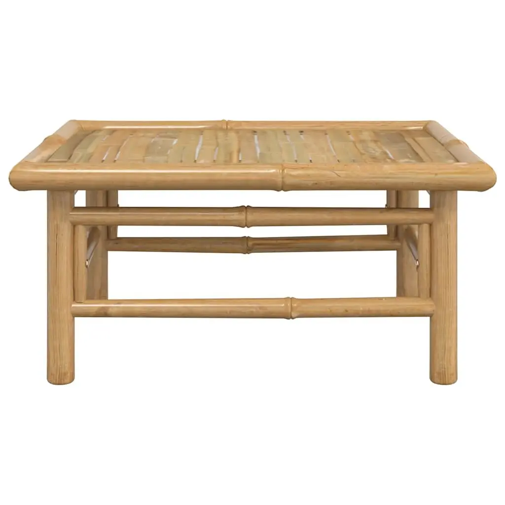 Bamboo Garden Table Outdoor Furniture 65x55x30cm Brown Patio Dining