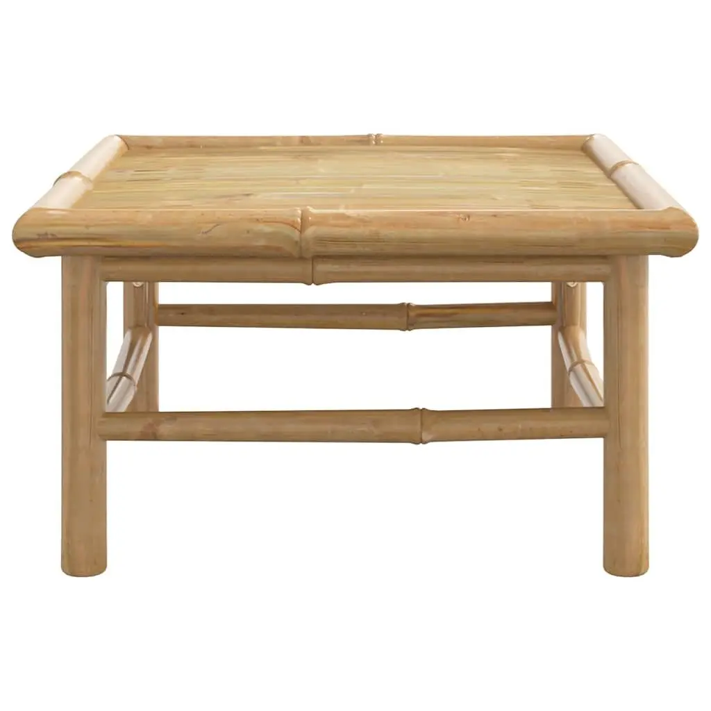 Bamboo Garden Table Outdoor Furniture 65x55x30cm Brown Patio Dining