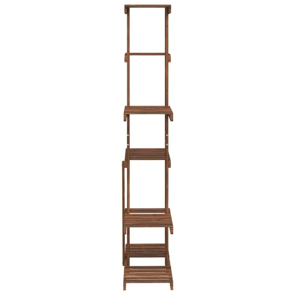 Plant Stand Flower Display Rack Solid Fir Wood 75x25x140.5cm Brown