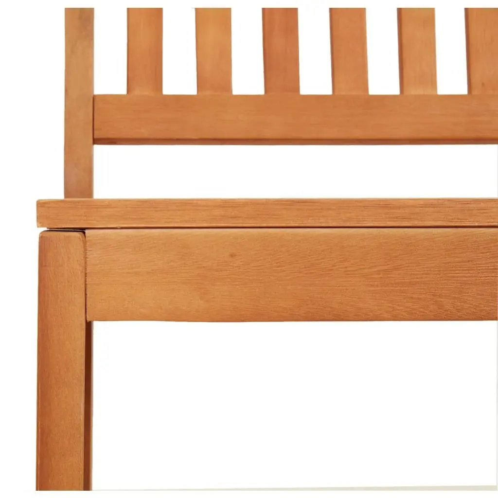 Garden Bench Solid Wood 110cm Backrest Brown