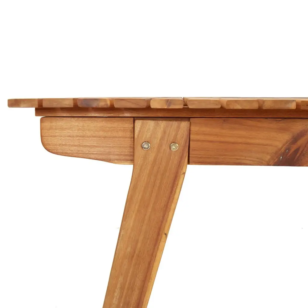 Garden Dining Table Solid Wood Acacia 200x90x75cm Outdoor Patio Furniture Brown