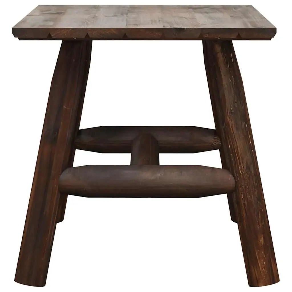 Wooden Side Table Sturdy Construction 49x49x50 cm Brown