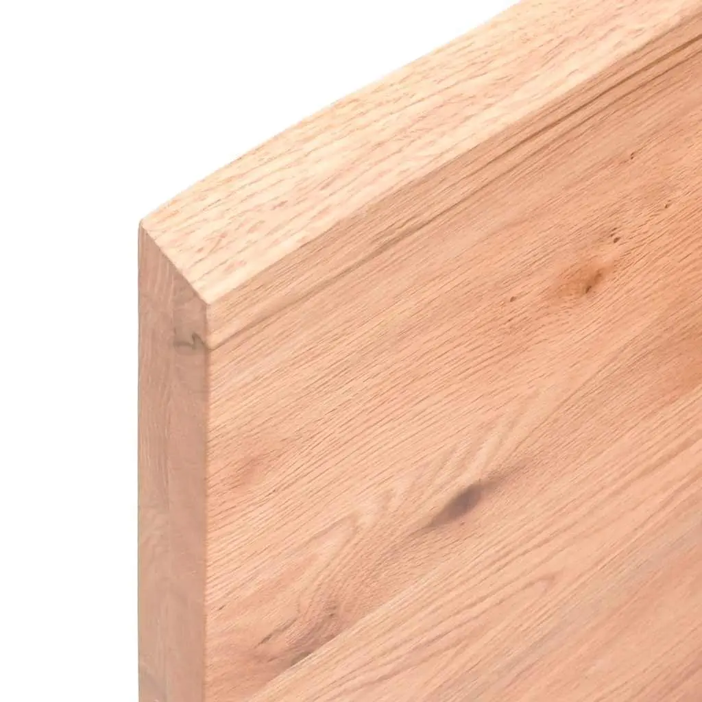 Wall Shelf Solid Oak Wood Brown Rustic Floating Storage Folding Design 120x50cm