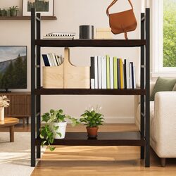 Wall Shelf Oak Solid Wood Dark Brown Rustic Storage Shelving 80x50 cm