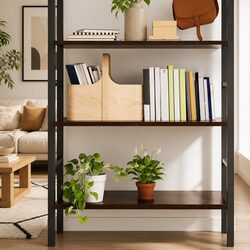 Wall Shelf Solid Oak Dark Brown Rustic Storage Handmade Live Edge Ledge