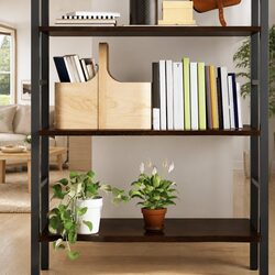 Wall Shelf Dark Brown Oak Solid Wood Treated 100x60x2 cm Storage Rustic