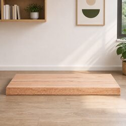 Solid Oak Wood Table Top Live Edge Brown 80x40cm Replacement Board DIY
