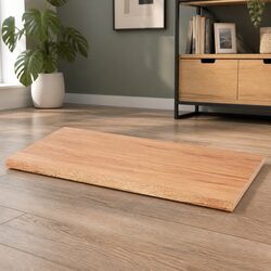 Solid Oak Wood Table Top Live Edge Brown 100x40cm Replacement Dining Desk