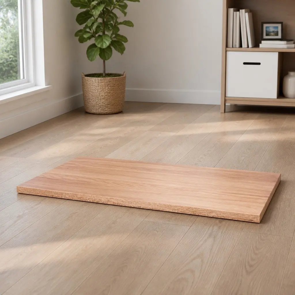 Table Top Solid Oak Wood Live Edge Varnished 100x60x2 cm Light Brown