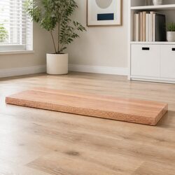 Solid Oak Wood Table Top Live Edge Brown 100x60cm Replacement Tabletop DIY