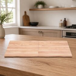 Wooden Table Top Brown Live Edge Solid Oak Folding Replacement Board 140x50cm