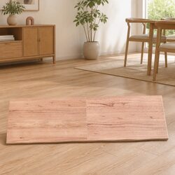 Wooden Table Top Brown Live Edge Solid Oak Folding Replacement Board 180x60cm