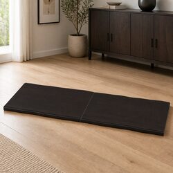 Solid Wood Table Top Dark Brown Live Edge 140x40cm Folding Replacement Board