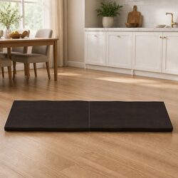 Wooden Table Top Dark Brown 180x50cm Solid Oak Live Edge Foldable Treated