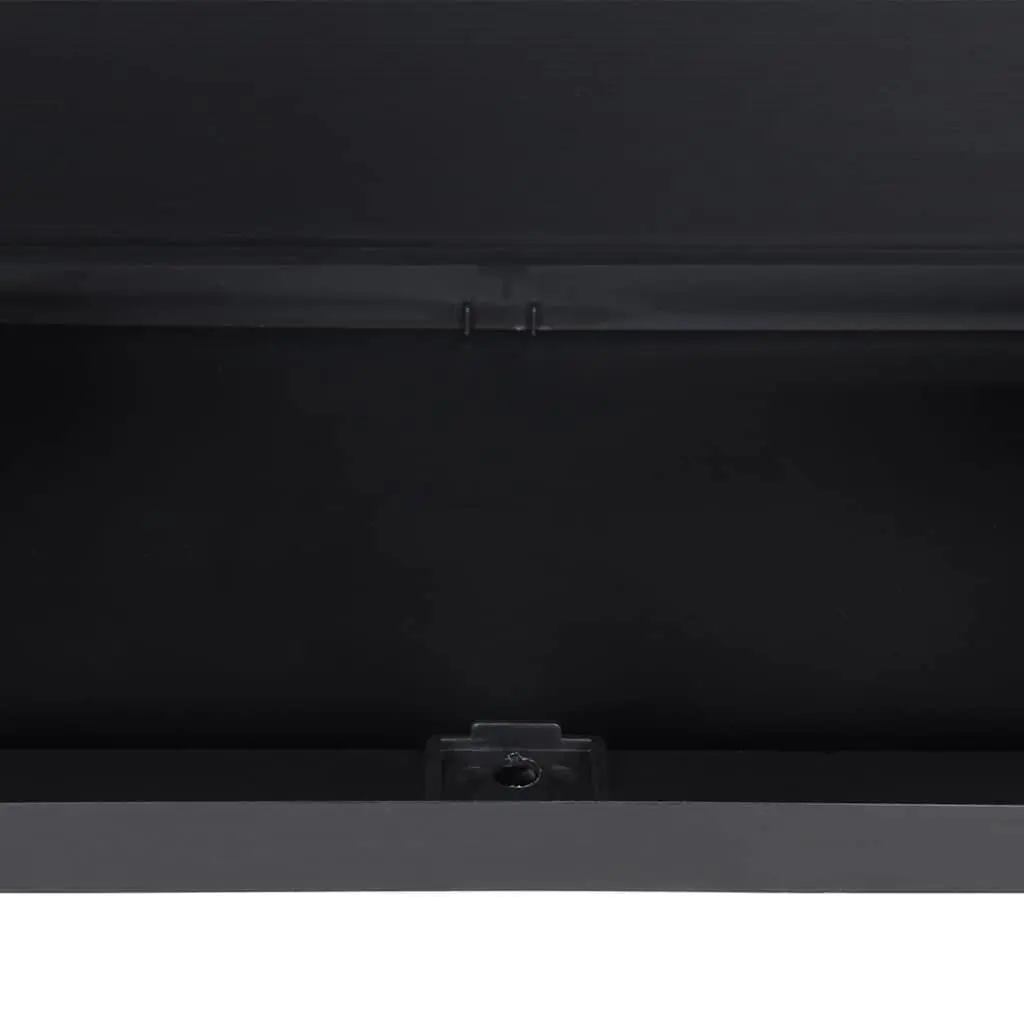 Outdoor Storage Cabinet Lockable Adjustable Shelves Grey Black