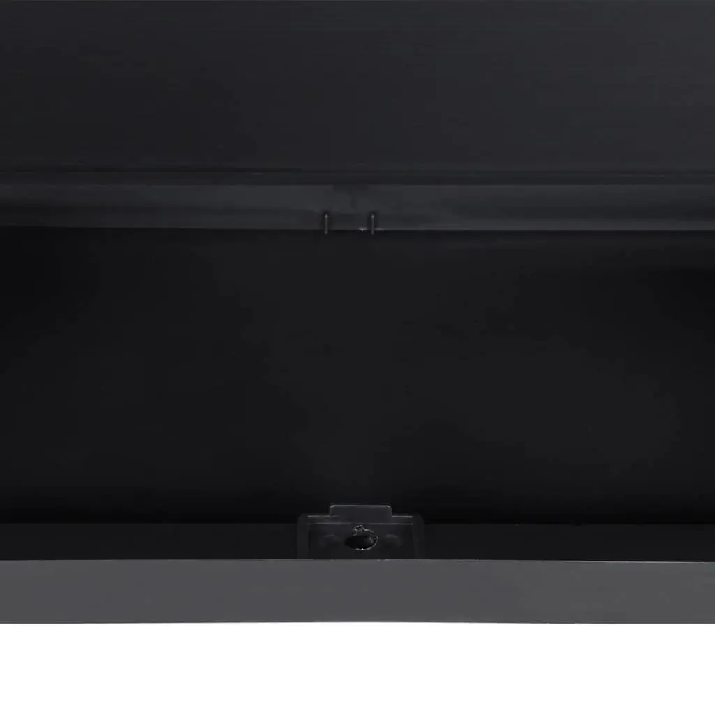 Outdoor Storage Cabinet Weather-Resistant Adjustable Shelving Grey Black