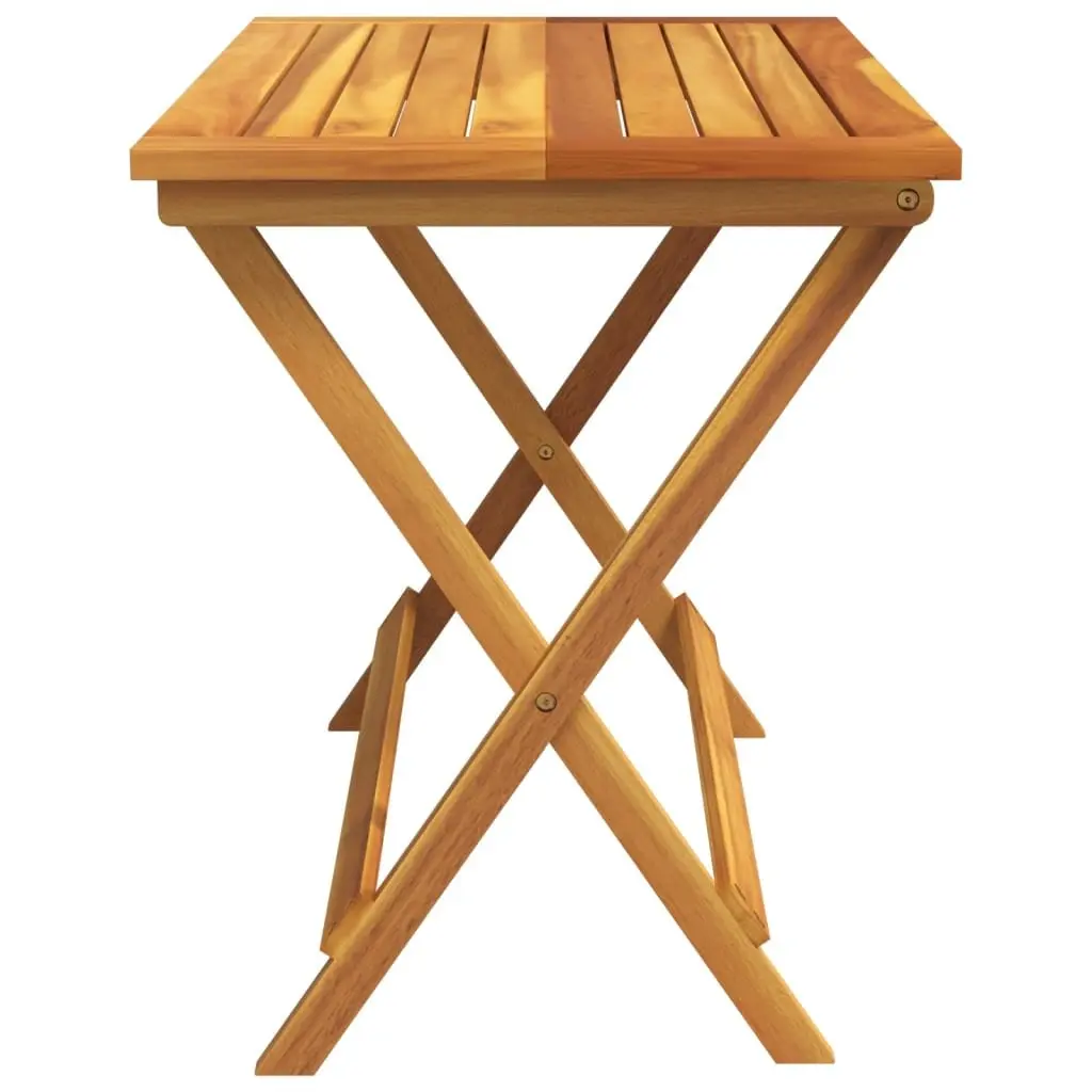 Folding Garden Table 90x52.5x65cm Solid Wood Acacia Brown Outdoor Patio Dining