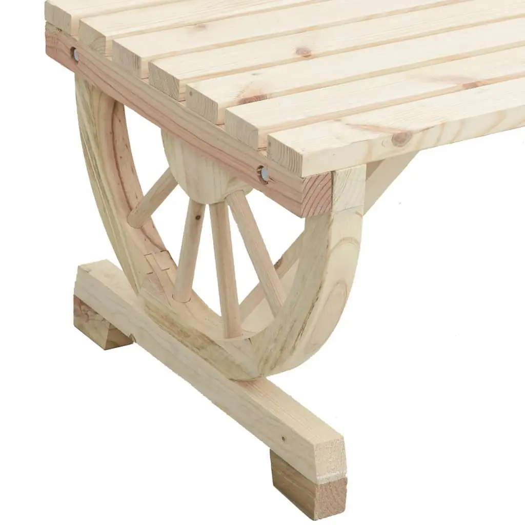 Garden Coffee Table Solid Fir Wood 90x50x40 cm Brown Outdoor Patio Furniture