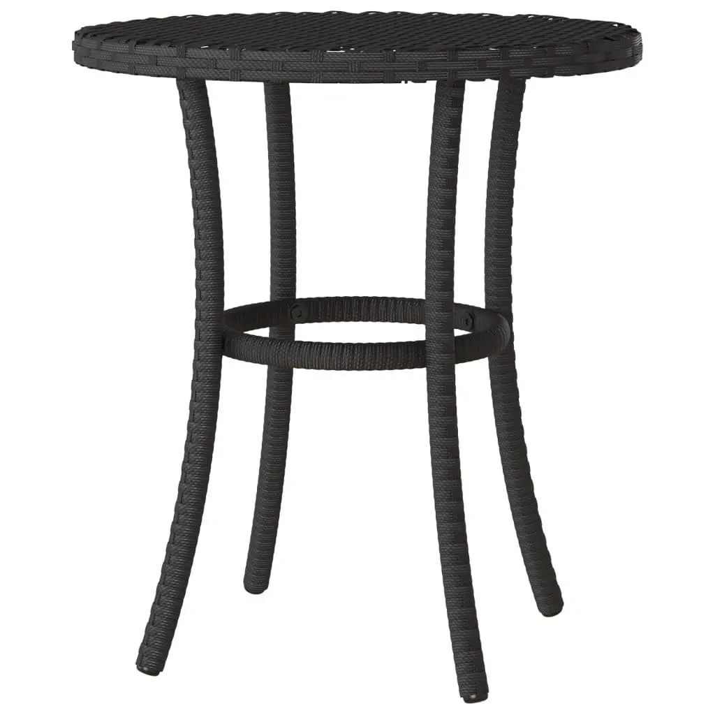 Outdoor Bistro Set 3 Piece Garden Furniture Patio Seating with Cushions Black