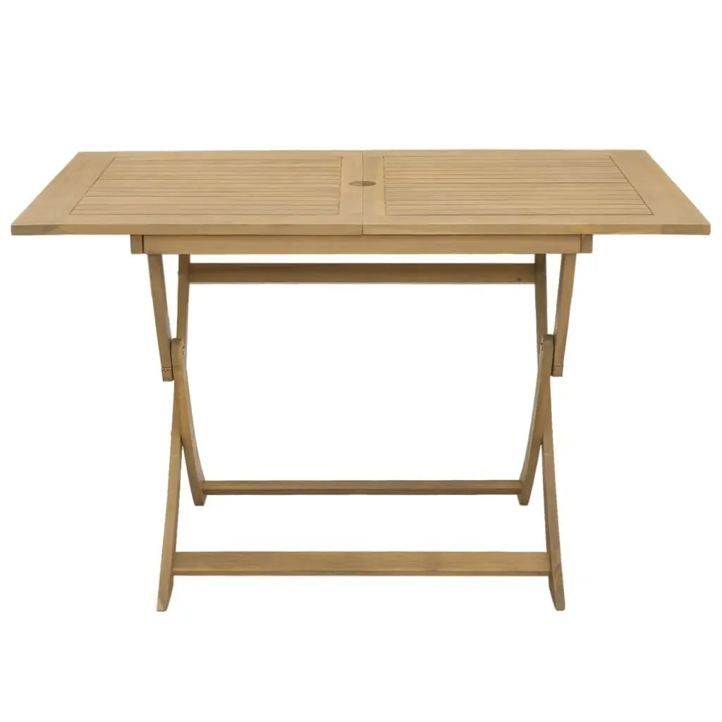 Folding Garden Table 120x70x75cm Outdoor Dining Acacia Wood Patio Furniture