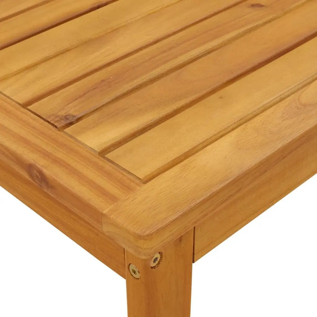 Outdoor Sectional Sofa Set Solid Acacia Wood 2 Piece Brown