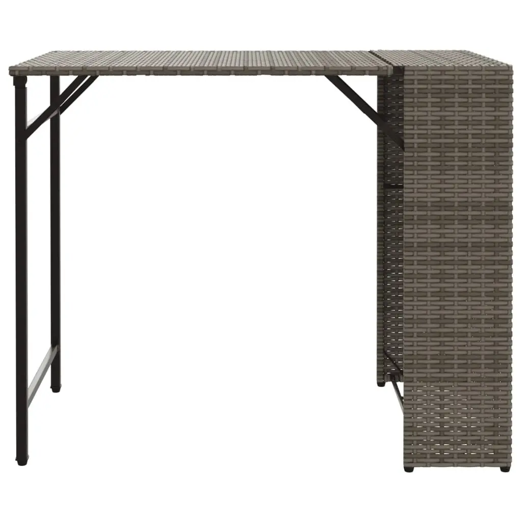 5 Piece Garden Dining Set Foldable Grey Outdoor Furniture Patio Backyard