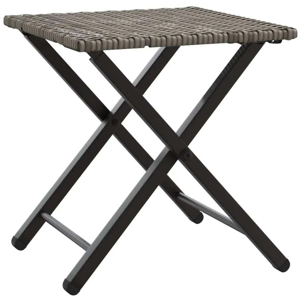 5 Piece Garden Dining Set Foldable Grey Outdoor Furniture Patio Backyard