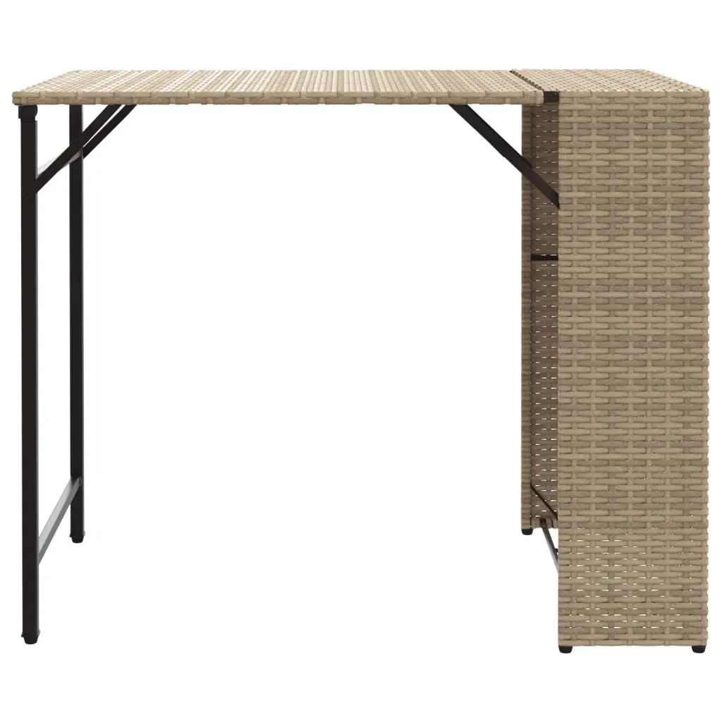 Garden Dining Set Foldable 5 Piece Outdoor Furniture Patio Backyard Beige