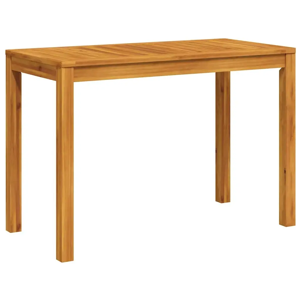 Garden Dining Table Solid Acacia Wood 110x55x75cm Brown