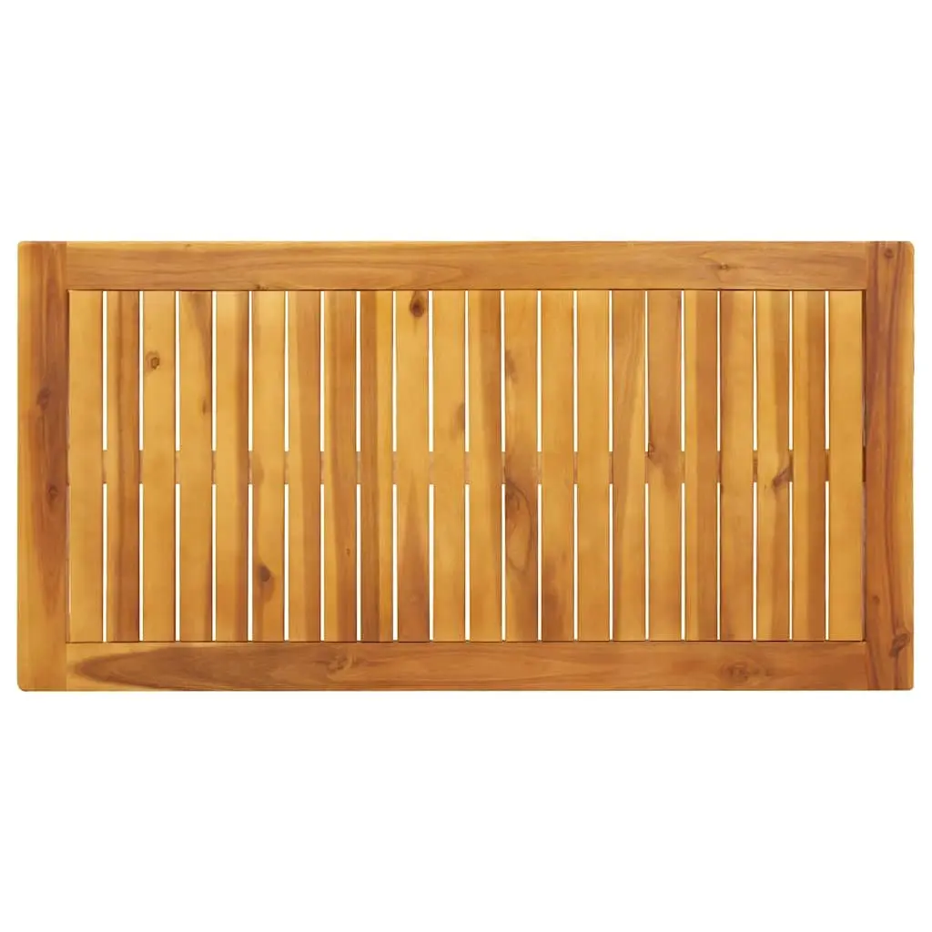 Garden Dining Table Solid Acacia Wood 110x55x75cm Brown