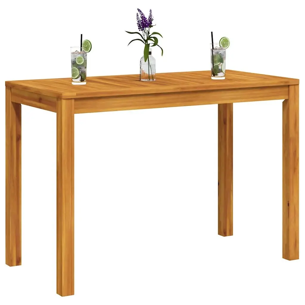 Garden Dining Table Solid Acacia Wood 110x55x75cm Brown