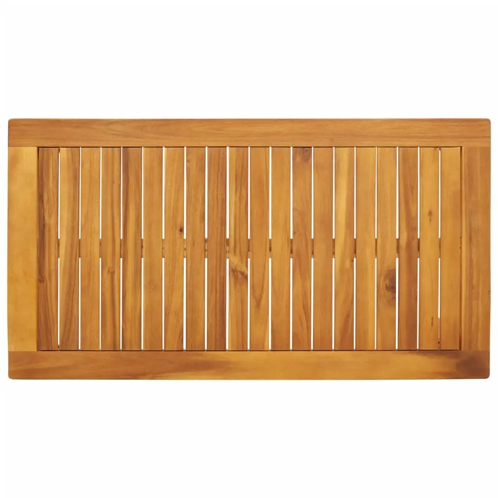 Garden Dining Table Solid Acacia Wood Brown 100x55x45cm