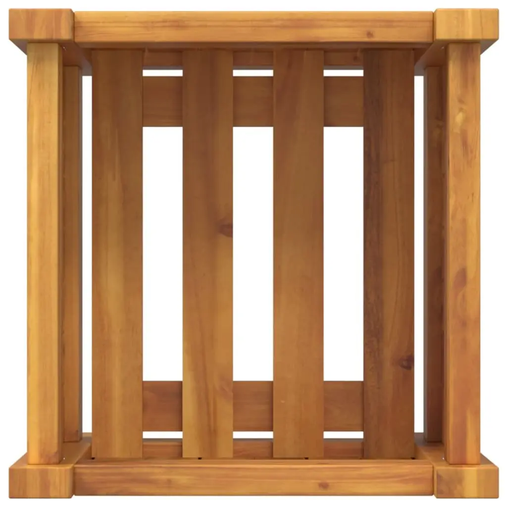 Garden Planter Box Solid Acacia Wood Brown 31x31x30 cm with Non-Woven Liner
