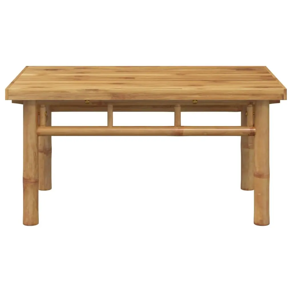 Coffee Table 70x40x35 cm Bamboo Brown Slat Design Indoor Outdoor Accent