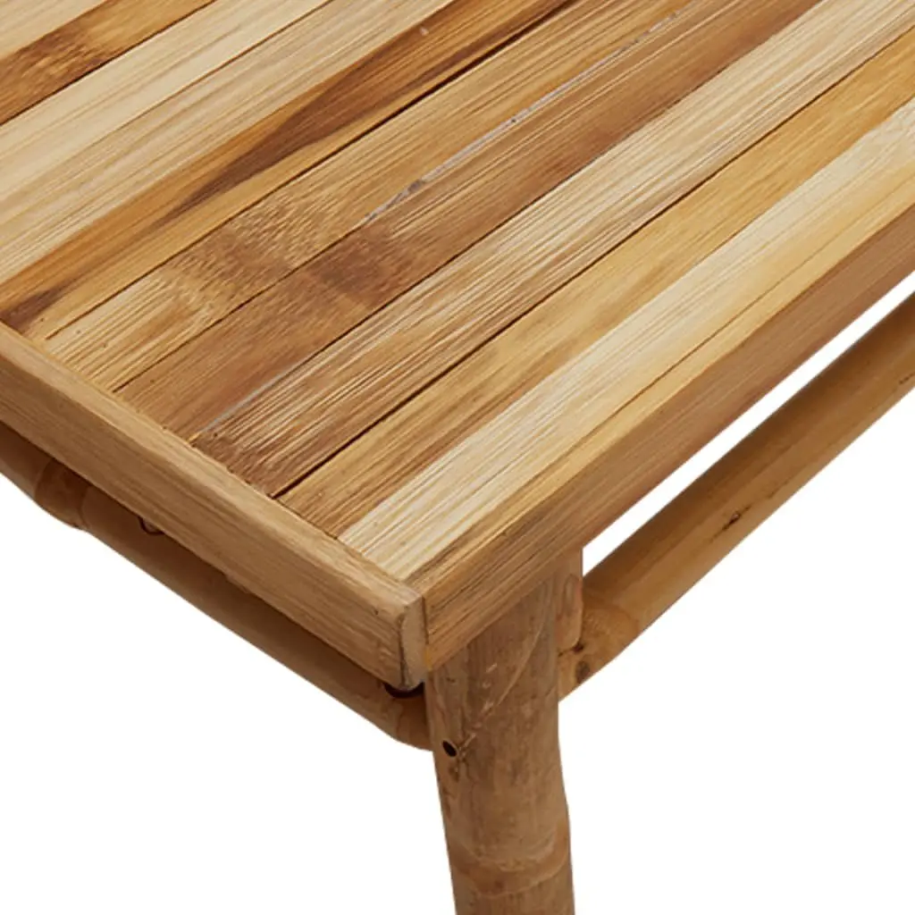 Coffee Table 90x50x35cm Bamboo Slat Design Indoor Outdoor Living Room Accent