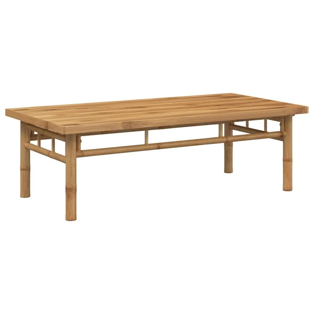 Coffee Table Bamboo Brown 110x55x35 cm Accent Side Table Living Room Furniture