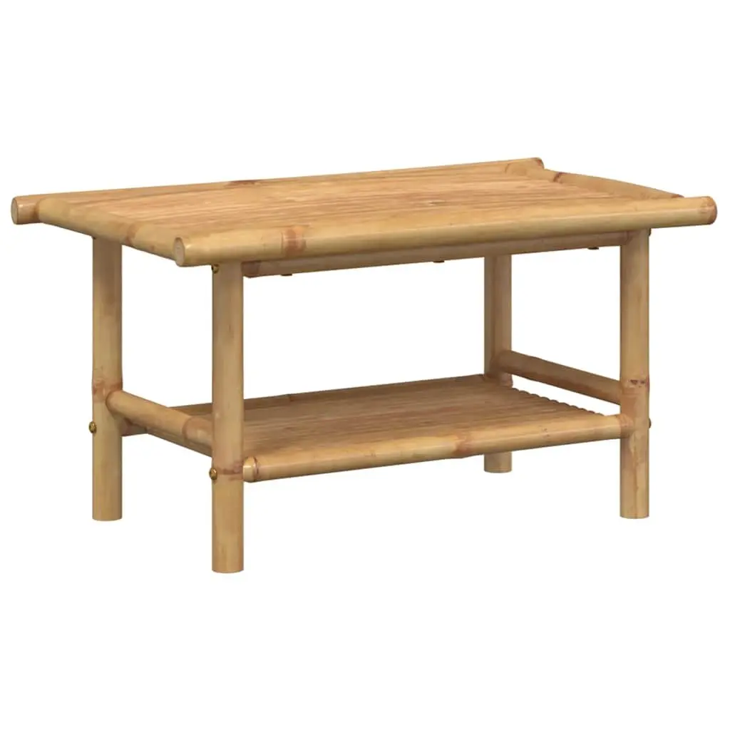 Coffee Table 70x40x35 cm Brown Bamboo Accent Side Table Storage Living Room