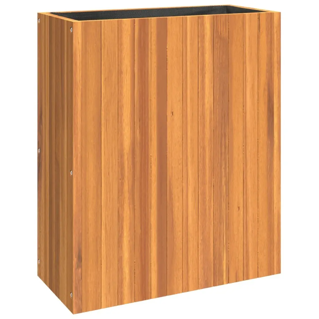 Garden Planter Box Solid Acacia Wood Brown 59x27.5x70cm Outdoor Indoor Flower Pot