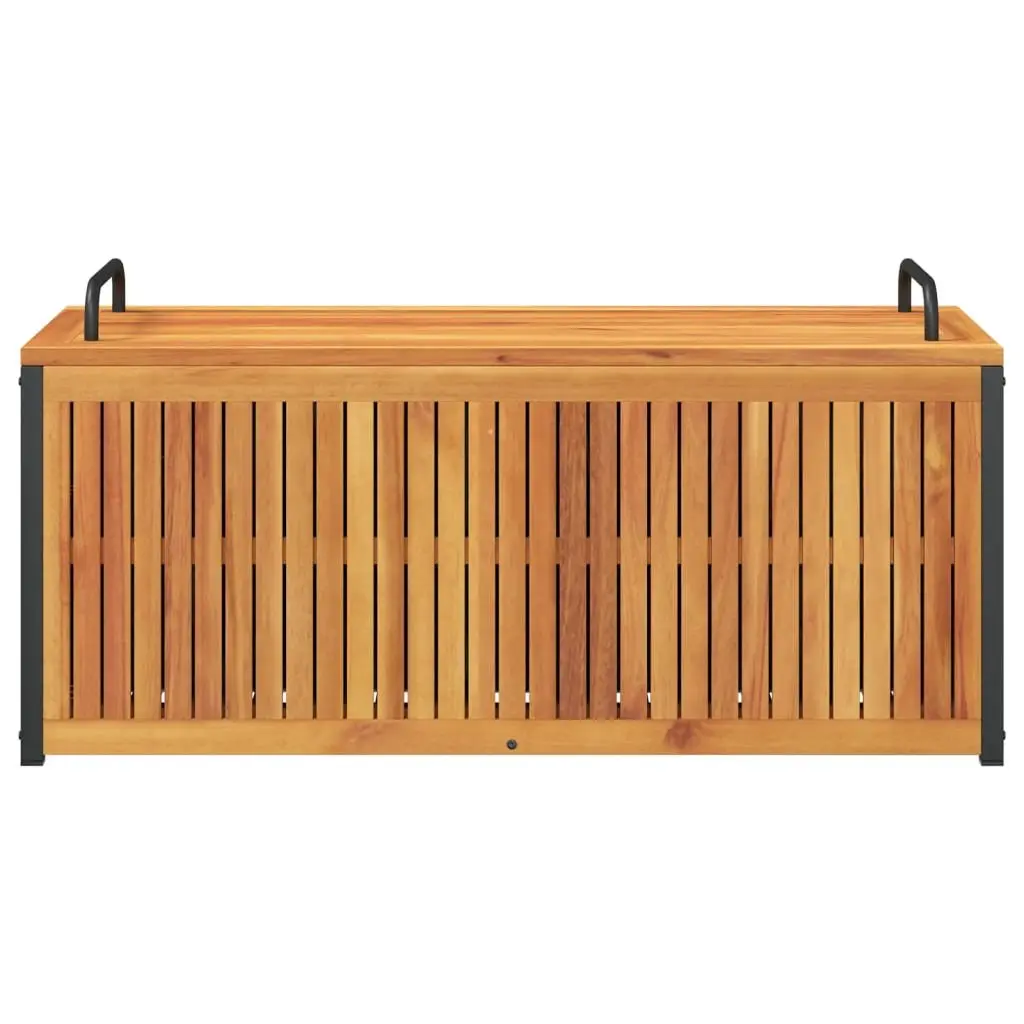 Outdoor Cushion Storage Box 110x45x42/53cm Garden Patio Solid Wood Acacia
