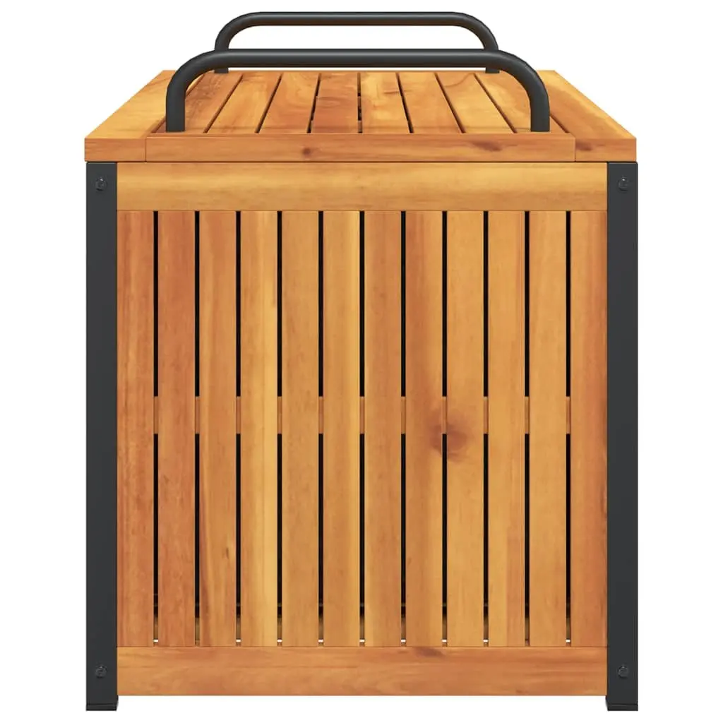 Outdoor Cushion Storage Box 110x45x42/53cm Garden Patio Solid Wood Acacia