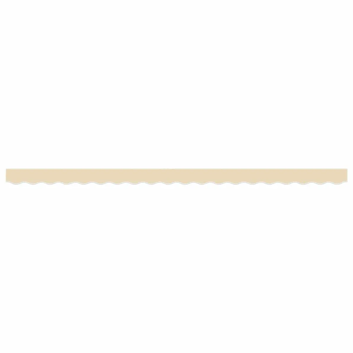 Replacement Awning Valance Fabric Water UV Resistant 4.5m Cream Stripe