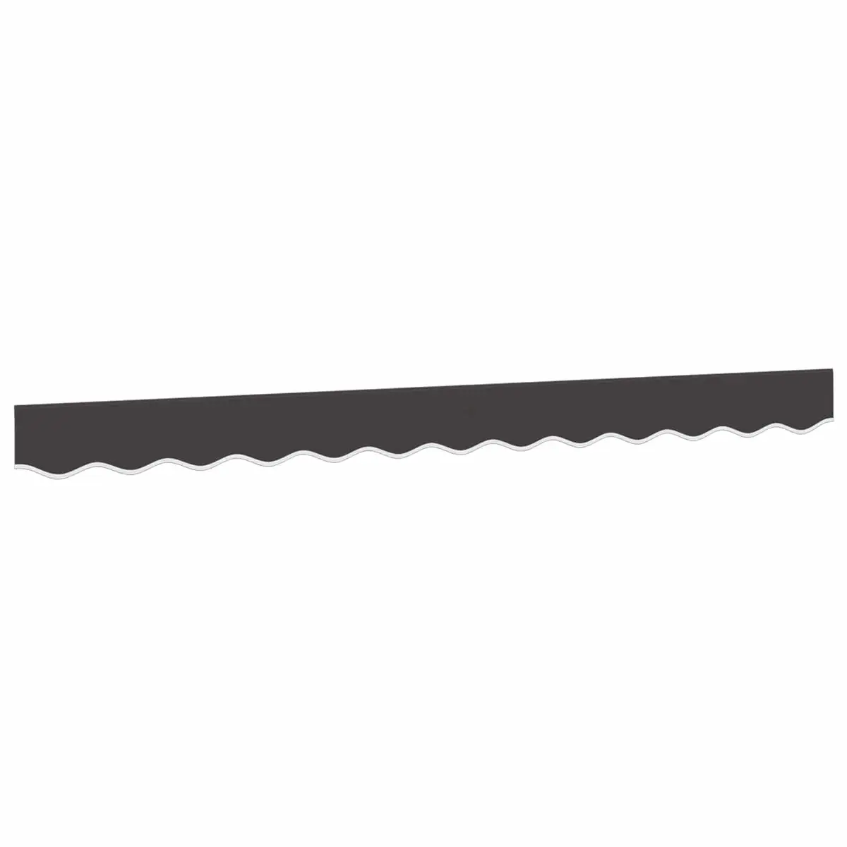 Replacement Awning Valance Fabric Water and UV Resistant 3m Anthracite Stripe