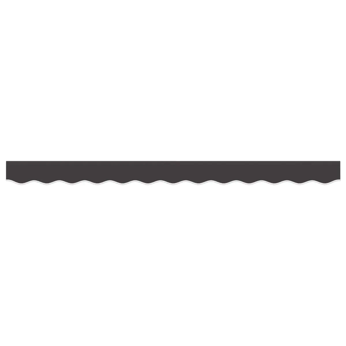 Replacement Awning Valance Fabric Water and UV Resistant 3m Anthracite Stripe