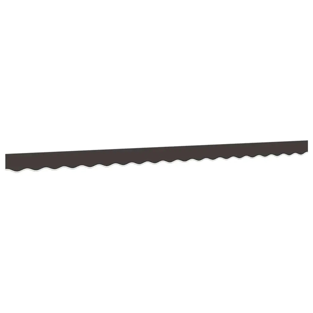 Replacement Awning Valance Fabric Water UV Resistant 4m Anthracite Stripe