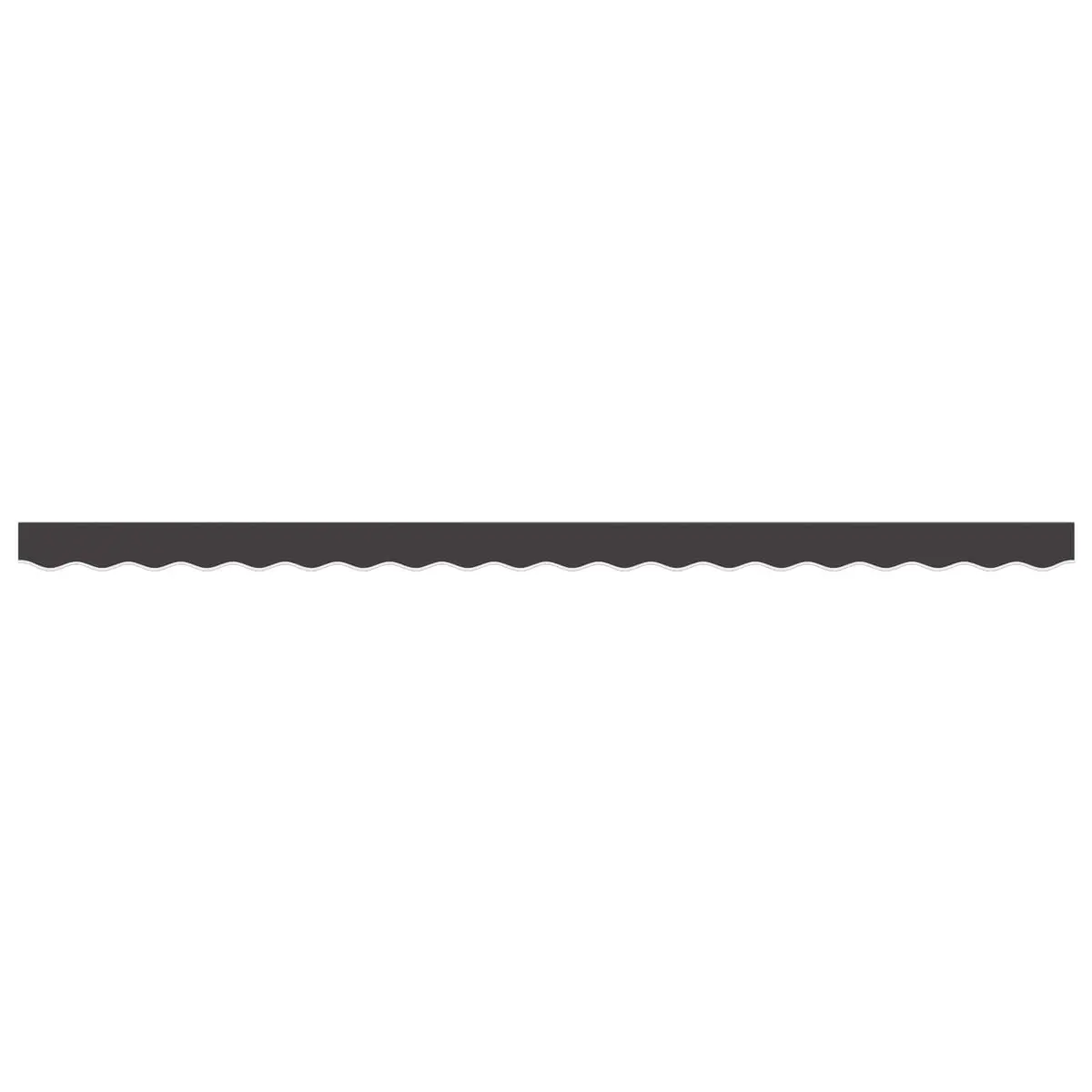 Replacement Awning Valance Fabric Water and UV Resistant 4.5m Anthracite Stripe