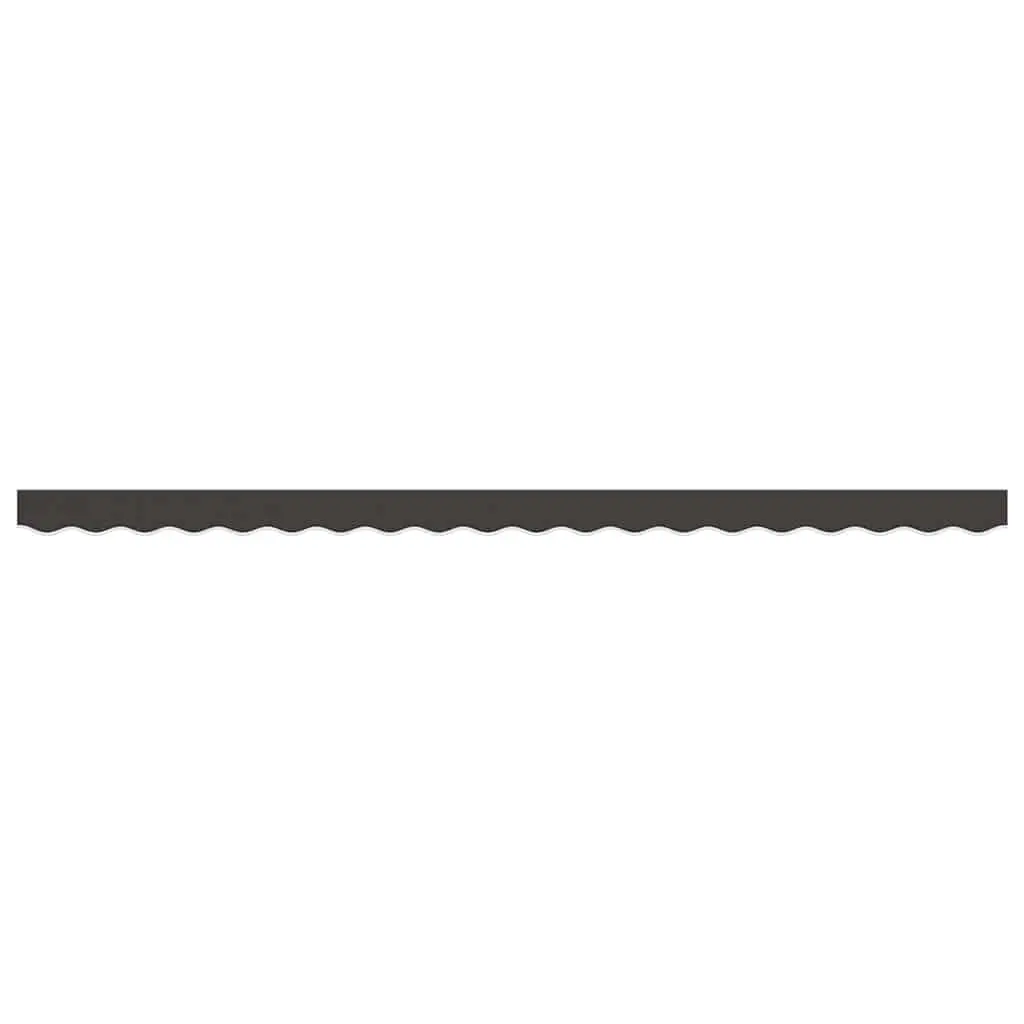 Replacement Awning Valance Fabric Water and UV Resistant 4.5m Anthracite Stripe