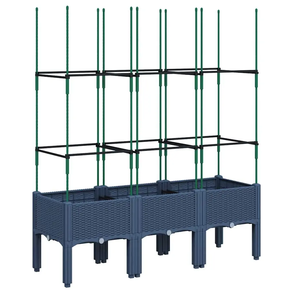 Garden Planter with Trellis Support Climbing Plants Outdoor Patio Flowers