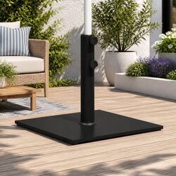 Parasol Base Square 17kg Outdoor Umbrella Stand Stable Pole Diameter 32 38 48mm